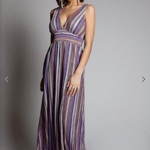 Shimmery Purple & Gold Gown